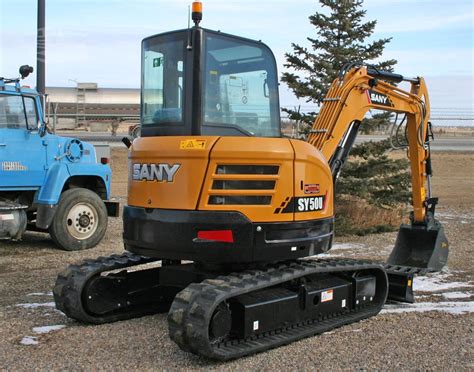 sany sy50u track width